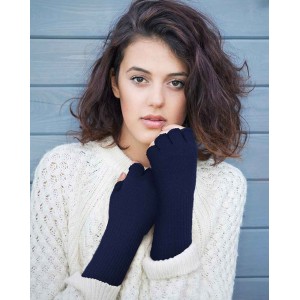 4 Pairs Women Knit Arm Warmer Long Fingerless Gloves Winter Half Finger Mittens