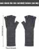 4 Pairs Women Knit Arm Warmer Long Fingerless Gloves Winter Half Finger Mittens
