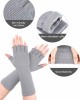 4 Pairs Women Knit Arm Warmer Long Fingerless Gloves Winter Half Finger Mittens