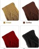 4 Pairs Winter Knit Warm Long Glove Thumbhole Fingerless Gloves Arm Warmers Glove for Women