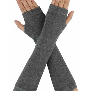 Allegra K Unisex Classic Fashion Stretch Fingerless Arm Warmers Oversleeve