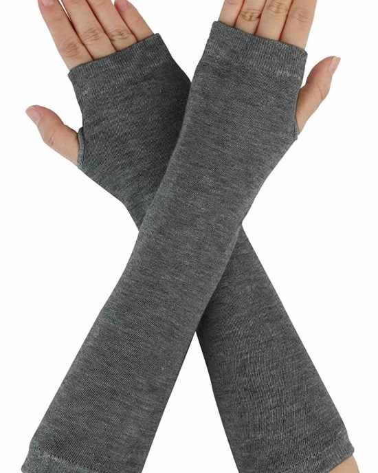 Allegra K Unisex Classic Fashion Stretch Fingerless Arm Warmers Oversleeve