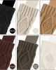 8 Pairs Women Winter Knit Fingerless Gloves Crochet Thumbhole Arm Warmer Mittens