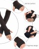 6 Pairs Knit Arm Warmer Thumb Hole Stretchy Gloves Women Long Fingerless Gloves