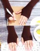 3 Pairs Winter Long Fingerless Gloves Knit Elbow Length Gloves Thumb Hole Arm Warmers for Women Girls