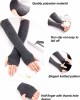 3 Pairs Winter Long Fingerless Gloves Knit Elbow Length Gloves Thumb Hole Arm Warmers for Women Girls