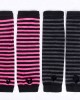 Amandir 1-4 Pairs Long Fingerless Gloves for Women Arm Warmers Knit Thumbhole Stretchy Gloves