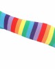 Striped Long Arm Warmer Fingerless Gloves, Knee High Socks Set, Punk Gothic Rock