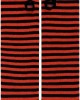 Women Long Fingerless Gloves Winter Knit Arm Warmer Thumb Hole Stretchy Gloves Striped Halloween Costume Cosplay