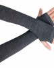 unisex Long Fingerless Gloves for Women Arm Warmers Knit Thumbhole Stretchy Gloves