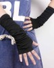 unisex Long Fingerless Gloves for Women Arm Warmers Knit Thumbhole Stretchy Gloves