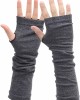 unisex Long Fingerless Gloves for Women Arm Warmers Knit Thumbhole Stretchy Gloves