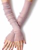 Women's UV Protection Long Lace Gloves Cooling or Warmer Arm Sleeves 2 Purposes Sunscreen Cuffs