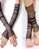 Women's UV Protection Long Lace Gloves Cooling or Warmer Arm Sleeves 2 Purposes Sunscreen Cuffs