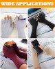 4 Pairs Long Fingerless Gloves 11Inch Winter Knit Arm Warmer Half Finger Gloves Unisex