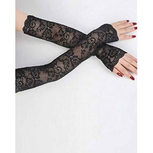 Lace Sleeves Misa Amane cosplay Lace Arm Sleeves Cold Weather Arm Warmers Lace Gloves Fingerless