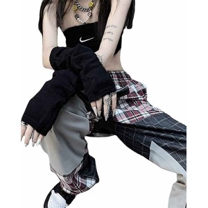 Women Gloves Goth Arm Sleeve Cool Black Moon Cross Printed Hip Hop Arm Warmers