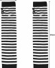 5 Pairs Knit Arm Warmers Thumb Hole for Women Girls, Wrist Fingerless Gloves Long Sleeve Mittens