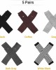 5 Pairs Knit Arm Warmers Thumb Hole for Women Girls, Wrist Fingerless Gloves Long Sleeve Mittens