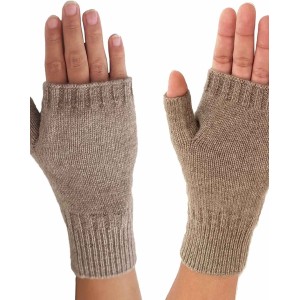Cashmere Fingerless Gloves for Women, 100% Pure Cashmere Arm Warmers