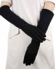GSG Women Faux Wool Gloves Short Warm Embroidery Knitted Touchscreen Gloves