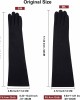 GSG Women Faux Wool Gloves Short Warm Embroidery Knitted Touchscreen Gloves