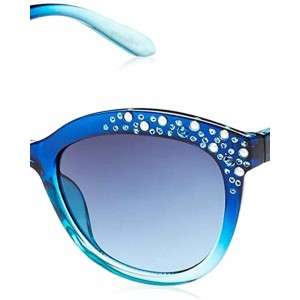 UNIONBAY U284 Sparkling Rhinestone UV Protective Cat Eye Sunglasses. Cool Gifts for Women, 53 mm