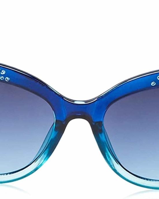 UNIONBAY U284 Sparkling Rhinestone UV Protective Cat Eye Sunglasses. Cool Gifts for Women, 53 mm