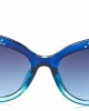 UNIONBAY U284 Sparkling Rhinestone UV Protective Cat Eye Sunglasses. Cool Gifts for Women, 53 mm