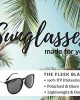 Women's Polarized Sunglasses from EYE LOVE, Designer, 100% UV Block + 5 BONUSES, black