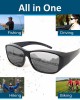 Fit Over SunGlasses With Polarized Lenses To Wear Over Glasses