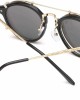 Dollger Double Lens Flip up Clip On Sunglasses Steampunk Style and Round Purple red Glasses for Men Women