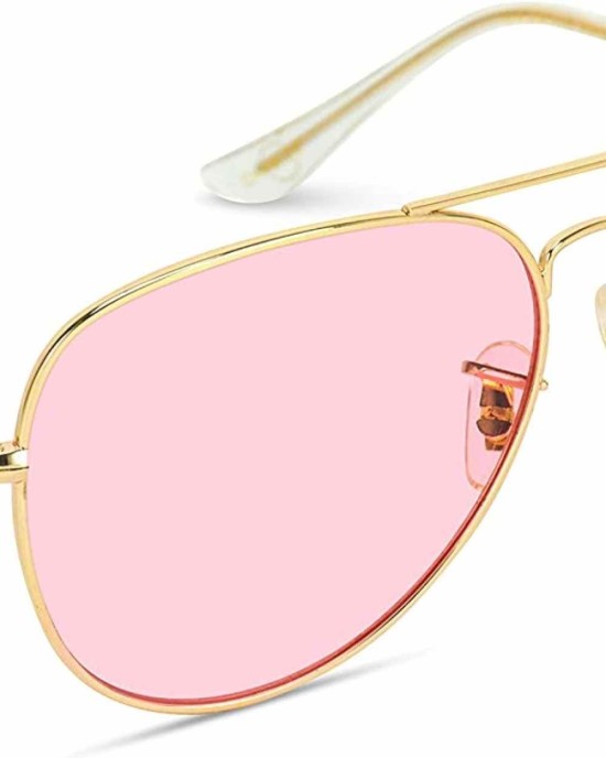 Classic Aviator Style Metal Frame Sunglasses