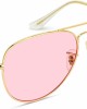 Classic Aviator Style Metal Frame Sunglasses