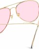 Classic Aviator Style Metal Frame Sunglasses