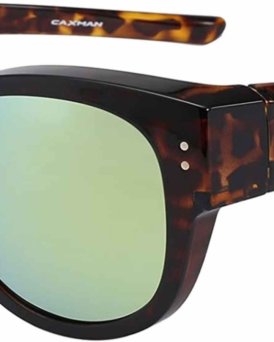 CAXMAN Polarized Over Glasses Sunglasses for Prescription Frames, Small Medium & Oversized