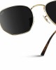 WearMe Pro - Geometric Round Gold Frame Retro Polarized Sunglasses