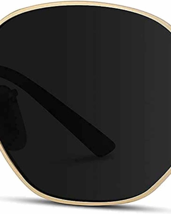 WearMe Pro - Geometric Round Gold Frame Retro Polarized Sunglasses