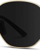 WearMe Pro - Geometric Round Gold Frame Retro Polarized Sunglasses