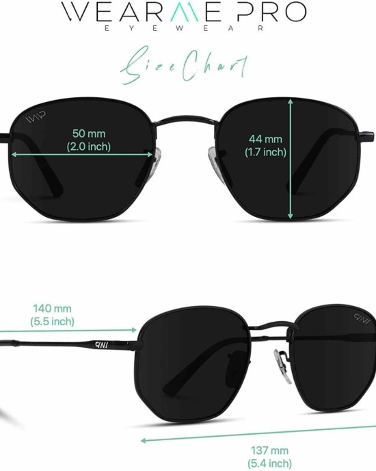 WearMe Pro - Geometric Round Gold Frame Retro Polarized Sunglasses