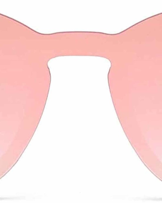 JIM HALO Trendy Rimless Mirrored Sunglasses Reflective Sun Glasses for Women Men