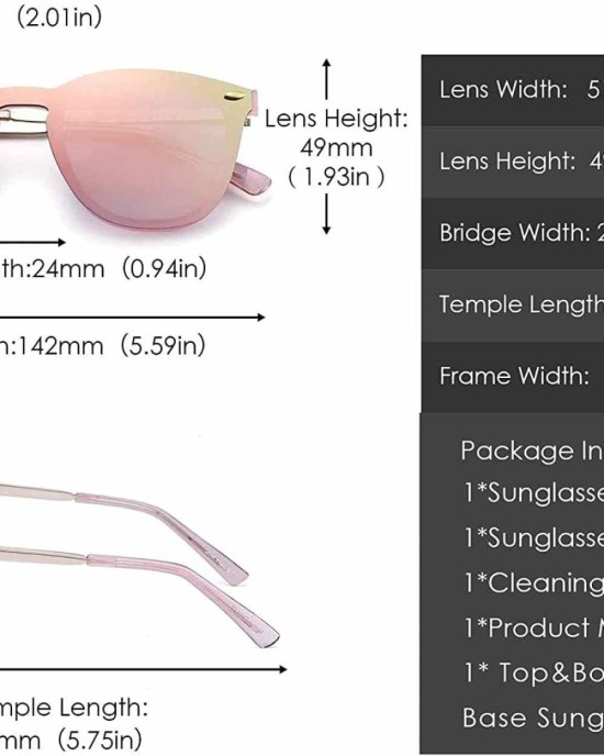 JIM HALO Trendy Rimless Mirrored Sunglasses Reflective Sun Glasses for Women Men