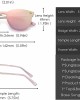 JIM HALO Trendy Rimless Mirrored Sunglasses Reflective Sun Glasses for Women Men