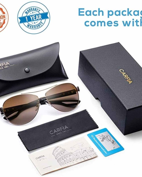 Carfia Polarized Sunglasses for Women UV Protection Sport Outdoor Glasses Ultra-Lightweight Comfort Frame CA3210