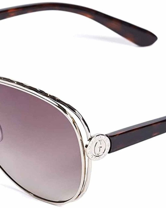 GUESS Factory Women's Tinted Aviator Sunglasses