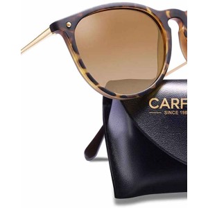 Carfia Vintage Sunglasses for Women Polarized UV Protection Classic Erika Style