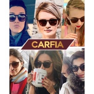 Carfia Vintage Sunglasses for Women Polarized UV Protection Classic Erika Style