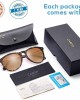 Carfia Vintage Sunglasses for Women Polarized UV Protection Classic Erika Style