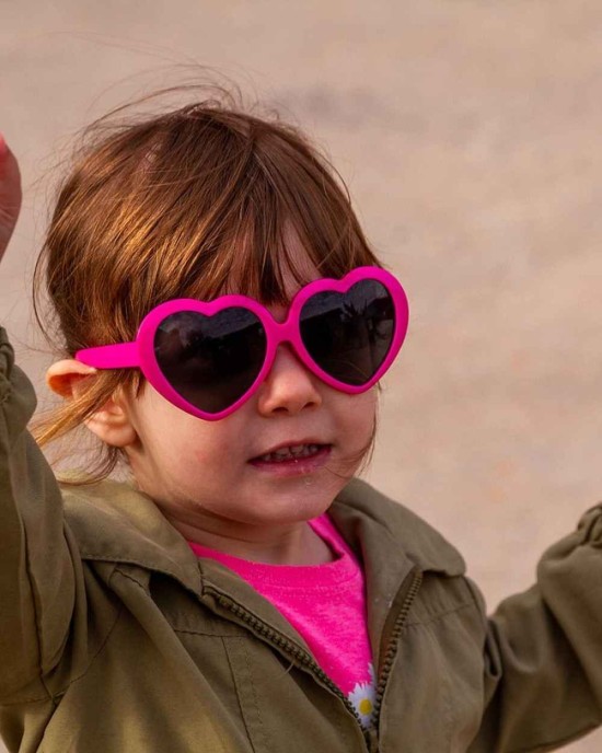 12 Pack Neon Colors Heart Shape Party Favors Sunglasses Unisex Wholesale