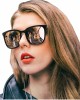 SIPHEW Polarized Sunglasses for Women, Mirrored Sunglasses-Fashion Oversized Eyewear with UV400 Protection